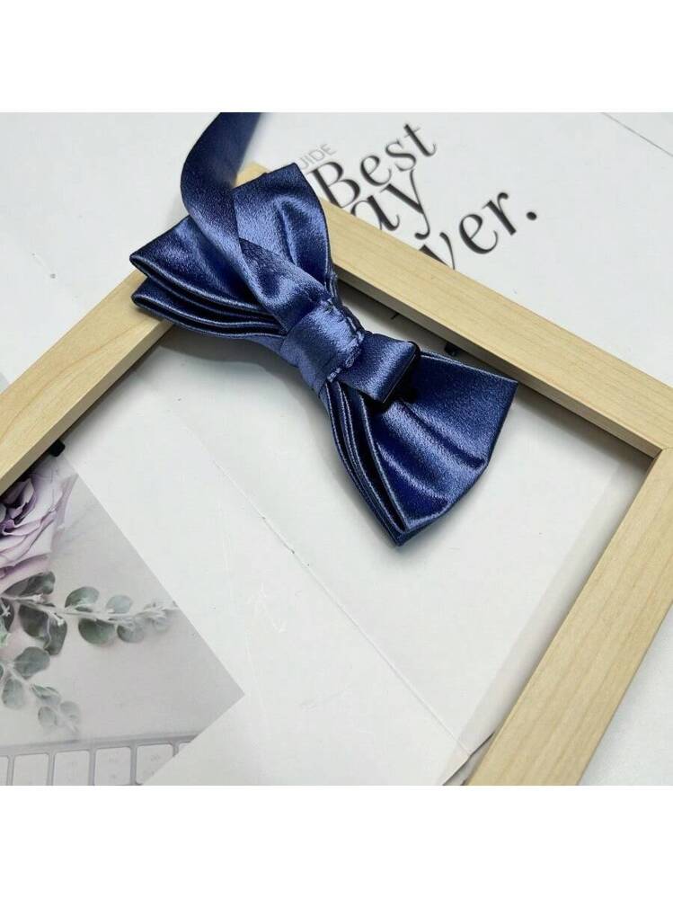 30 Mini Nœuds Papillon Satin Bleu Foncé 1,5 Cm - Uxcell - Pour Créations DIY
