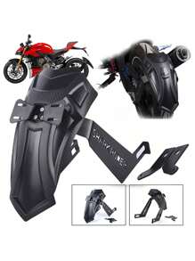 Universal Salpicadera Trasera Para Motos - Negro - Ver 2