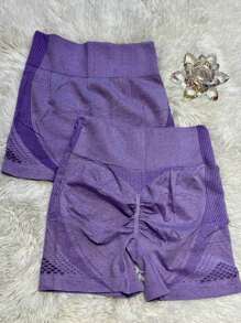 jelik fashions Women Sports Shorts - 紫色 - 查看 2