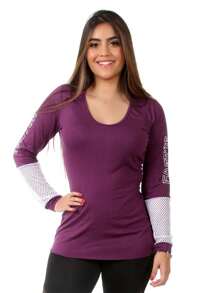 Women Sports Tees & Tanks - 紫色 - 查看 2