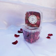 One Box Of Natural Dried Rose Petals And Colorful Confetti For Wedding Party Decoration - Red Violet - View 2
