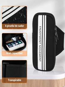 Brazalete Deportivo Para Correr, Brazalete De Bolsillo Grand - Negro - Ver 3