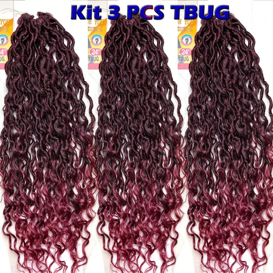 Synthetic Extensions - 酒紅色 - 查看 1