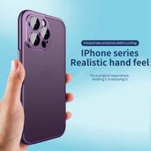 无框无背板手机壳,新款彩色拼布防摔透气保护套适用于 iPhone 15/14/13/12/Pro Max/Plus