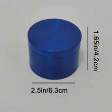 1 件香料研磨机，创意研磨机，4 层 2.5 英寸研磨机，适用于厨房、家庭办公室，多功能香料粉碎机配件，适合男士女士的理想礼物 - 藍色 - 查看 6