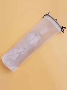 Borsa portaombrello riutilizzabile e portatile, impermeabile in EVA con cordoncino, organizer, protezione ombrello, protezione solare, ombra esterna, ombrello carino per camper, donna, uomo, bambino, viaggio essenziale, pieghevole, grande, piccolo, medio, impermeabile, leggero, regalo per insegnante, mamma, papà, Natale, portatile, trasparente, mini, tasca