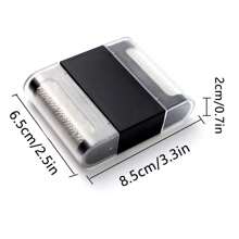 1入組雙頭手動迷你剃毛器,可攜式剃頭器,無電池剃布球剃毛器毛衣外套家居清潔工具 - 黑色 - 白色 - 查看 7