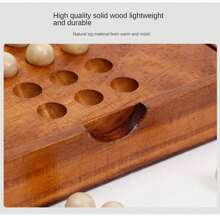 Single Person Independent Chess Set For Strengthening Logical Thinking Ability And Self-challenge, Solid Wood Classical Style - Redwood - View 6