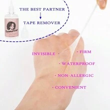 6 pcs wax stick wig tool set, 1 pc 2.7fl.oz  wax stick, 1fl.oz wig glue 1.3fl.oz  remover glue , 2 pcs hd wig caps, 1 pc wig elastic band  Christmas pink gift box set - 75g - View 10