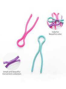 40Pcs/Set Random Color Plastic Bobbin Thread Clip, Sewing Machine Bobbin Fixing Clip To Prevent Thread From Falling Off - Multicolor - View 9