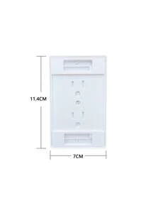 1pc Childproofing American Standard Electrical Socket Safety Cover With Automatic Rebound, Suitable For Home Use, 125v Voltage, No Drilling Required - White - View 6