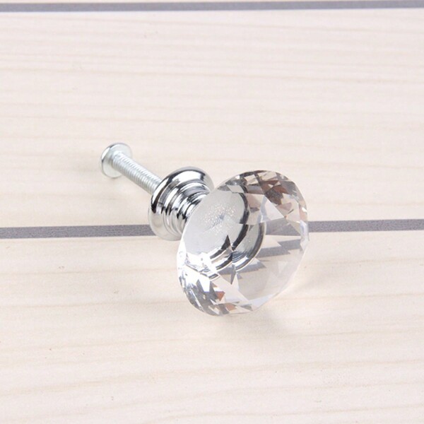 1pc Crystal Knob Drawer Pull Handle For Wardrobe, Cupboard for Sale New Zealand