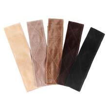 1入組棕色天鵝絨假髮固定帶/頭巾,額外固定假髮,可調節的彈性假髮帶,有5種顏色選擇 - 黑色 - 查看 4