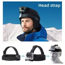 Action Camera Fixed Strap With Chest Belt/Headband/Back Strap/Wrist Strap/Handheld Strap, Compatible With Gopro12/11/10/9/8/7 Action Camera - Black - View 5