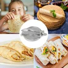 1 Pieza Máquina De Tortilla De Maíz, Fabricante De Tortilla De Mano Multifuncional, Herramienta De Panqueque Hecha En Casa Para La Cocina - Negro - Ver 3