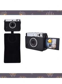 Mini EVO 保护套 - 兼容 Mini EVOPolaroid Mini EVO 即时相机 - 带肩带的 Mini EVO 保护套 - 黑色荔枝纹理水平款 - 黑色 - 查看 6