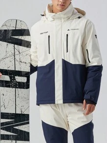 TECTOP Women's Ski Jacket, Waterproof Outdoor Wear With Multiple Pockets And Zipper Design, Suitable For Winter Snow Sports - White - View 4