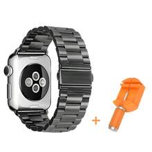 Compatible With Apple Watch Band 42mm 44mm 45mm 49mm 38mm 40mm 41mm, Stainless Steel Watch Band With Case Compatible With Apple Watch Series 8/7/6/5/4/3/2/1/SE/SE2/Ultra, 42mm 44mm 45mm (Without Watch)/Valentines Gifts/New Years Gifts/Valentines Games/New Year Games/Wedding Games/New Year Gifts/Valentine's Day Gifts - Black - View 3