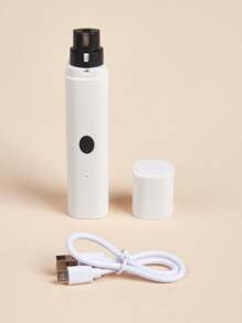 1 件 Usb 充電寵物指甲研磨機適合貓咪和狗 - 黑與白 - 查看 1