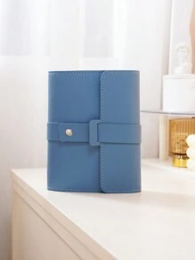 1pc Portable Travel Earring Storage Bag, Multifunctional Jewelry Organizer Box For Bracelets, Earrings, Ear Studs, Birthday Gift, Wedding Favor - Blue - View 2