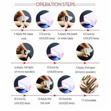 閃粉美甲粉 漣漪 鉻 貝殼閃光顏色效果 暑假裝飾 Diy 閃光美甲 給學生的聖誕節美甲創意 - 紫色 - 查看 6