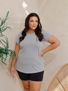 Plus Size Blouses - Grey - View 2
