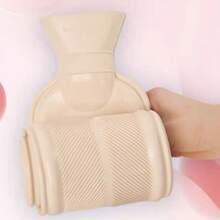 1pc Long Waist Belt Hot Water Bottle With Plush Cover, Rubber Hot Water Bag For Hand Warming (large Size) - Multicolor - View 7