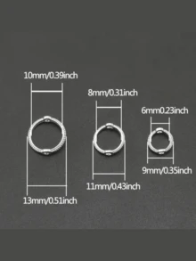 50 件銀色環珠,框架金色橢圓形框架間隔珠連接器,適用於 Diy 項鍊手鍊耳環吊墜珠寶製作配件 - 銀色 - 查看 2