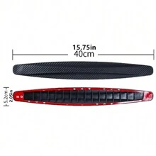 2pcs Car Bumper Protector Strip Guard Corner Protection Strips Scratch Protector Crash Blade Anti-collision Auto Accessories - Black - View 2