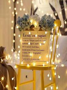 Guirnalda Led Impermeable 6m 40 Focos Con Foco Tipo Burbuja - Amarillo - Ver 2