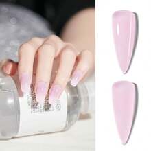 XEIJAYI 5入組聚合物指甲凝膠套裝入門套裝,所有季節聚合物指甲凝膠套裝,附有指甲貼模、指甲文件、修指工具,適用於初學者 - 淡紫色 - 查看 5