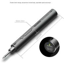 電動螺絲刀套裝,電動螺絲刀工具 - 黑色 - 查看 4