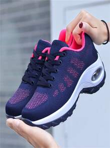 Women's Multifunctional Fashionable Walking Shoes For Running, Casual, Sports, Dance, Square Dance, Breathable, Cushioning, Non-slip, Height-increasing, Large Sizes, Knit Sock Shoes