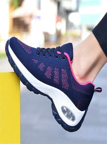 Women's Multifunctional Fashionable Walking Shoes For Running, Casual, Sports, Dance, Square Dance, Breathable, Cushioning, Non-slip, Height-increasing, Large Sizes, Knit Sock Shoes