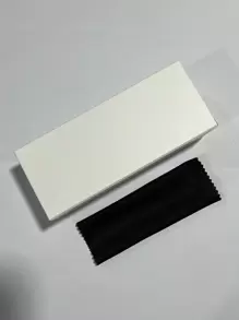 1對女款復古橢圓小框個性時尚眼鏡，優雅配飾，適合日常配戴 - 黑色 - View 6