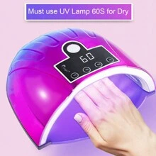 8ml 無擦拭膠基底與面層 - 光澤和持久,泡一下led美甲燈凝膠基底妝甲設計曲奇餅女性聖誕禮物 - 無色 - 查看 9