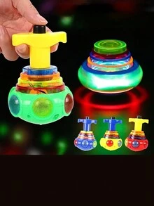 A Spinning Top Toy That Lights Up And Sings With Flashing Lights, For Music And Rotation Play - Multicolor - View 3