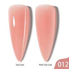 XEIJAYI 5pcs/Set Poly Nail Gel Kit Starter Kit, Builder Nail Gel Nail Extension Kit With Everything, All Seasons Poly Nail Gel Polish Kit With Nail Forms Nail File Manicure Tools For Beginners - Nude - View 4