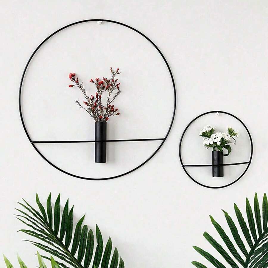 Ins風格壁掛裝飾品小掛件牆臥室房間牆面花創意牆面裝飾室內牆面裝飾品 - 黑色 - 查看 1
