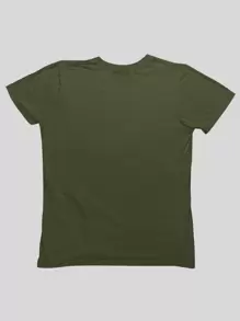 Women T-Shirts - 軍綠色 - 查看 3
