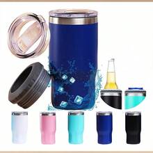 Can Holder 4 In 1 Stainless Steel Premium Quality 16oz Tumbler - 黑色 - 查看 10