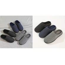 Pupeez Men's Soft Memory Foam Indoor Outdoor Clog Slipper - 藏蓝色 - 查看 3