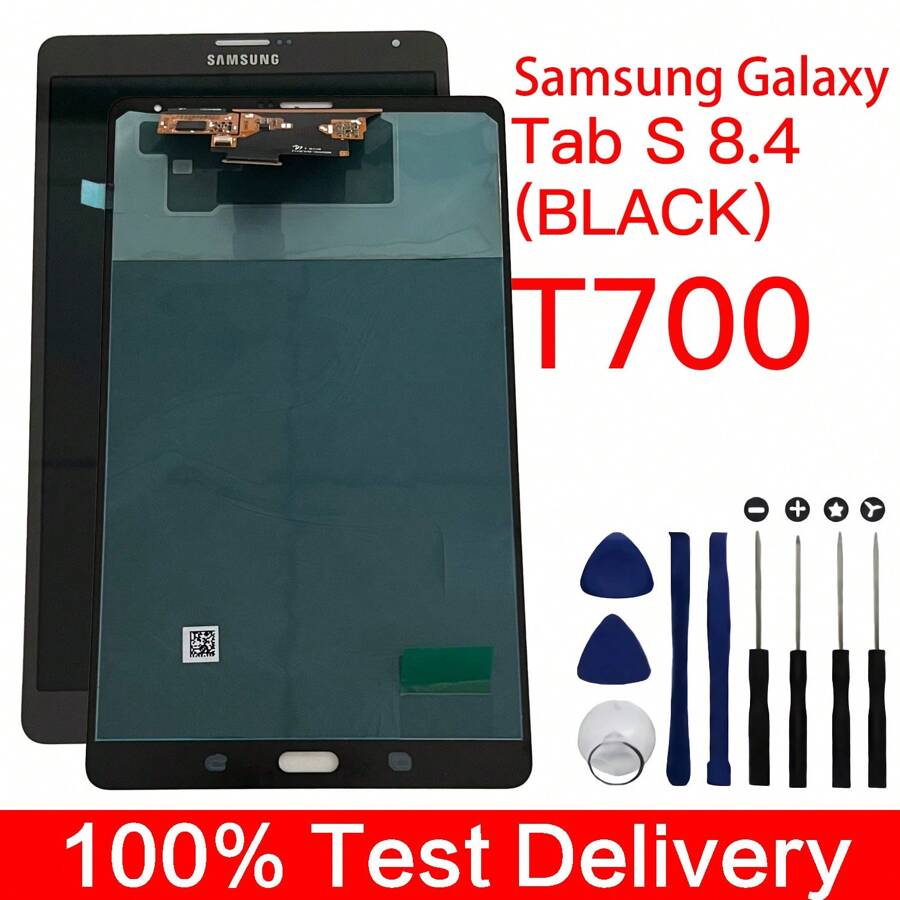 Full Lcd Display Digitizer Touch Screen Replacement Compatible With Samsung Galaxy Tab S 8.4 T700 Lcd Screen Digitizer Touch Screen Replacement + Tool Kit For Tablet - Samsung Galaxy Tab S 8.4 - View 1
