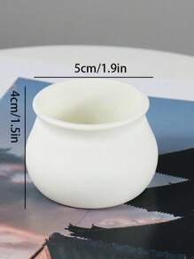 2入組迷你辦公室家居裝飾花盆 - 黑色 - 查看 3