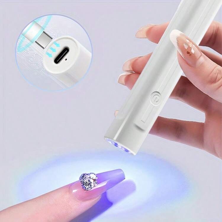 XEIJAYI ネイルライト Led 単指乾燥機 1個入り 白色 便利な携帯