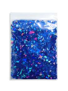 10g 皇家蓝不对称美甲闪光片全息亮片 DIY 配件凝胶抛光美甲装饰用品 - 寶藍色 - 查看 4