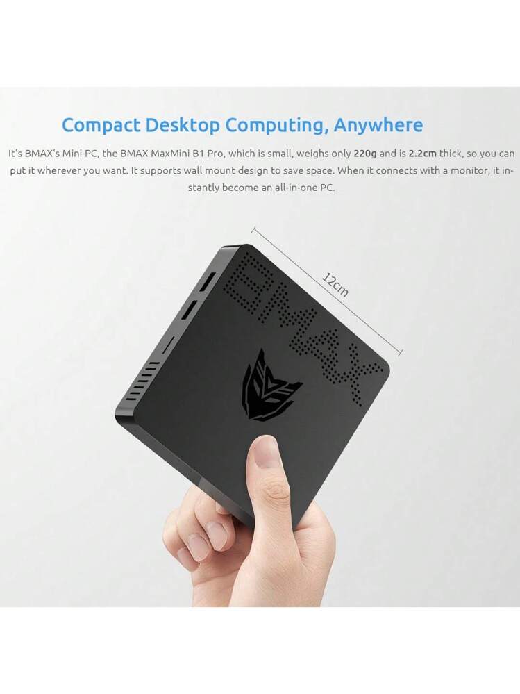 BMAX B1 PRO Mini PC Windows 11/ 8GB+128GB Intel N4000 Slot M.2