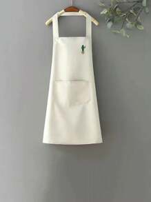 1 Pieza Linda Figura De Cactus De Dibujos Animados - Blanco - Ver 1