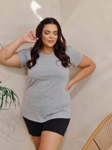 Plus Size Blouses - Grey - View 1