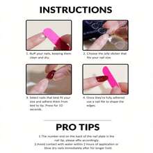 名人風格可穿戴指甲油貼紙,24片銀色幾何圖案,適用於春秋,浪漫與時尚的歐美風格,適合女孩,哥德式、色彩繽紛、立體感、成熟風格、每日穿搭的ins風格升級您的風格。套餐包括指甲貼紙、果凍膠、1個指甲銼。 - 彩色 - 查看 6